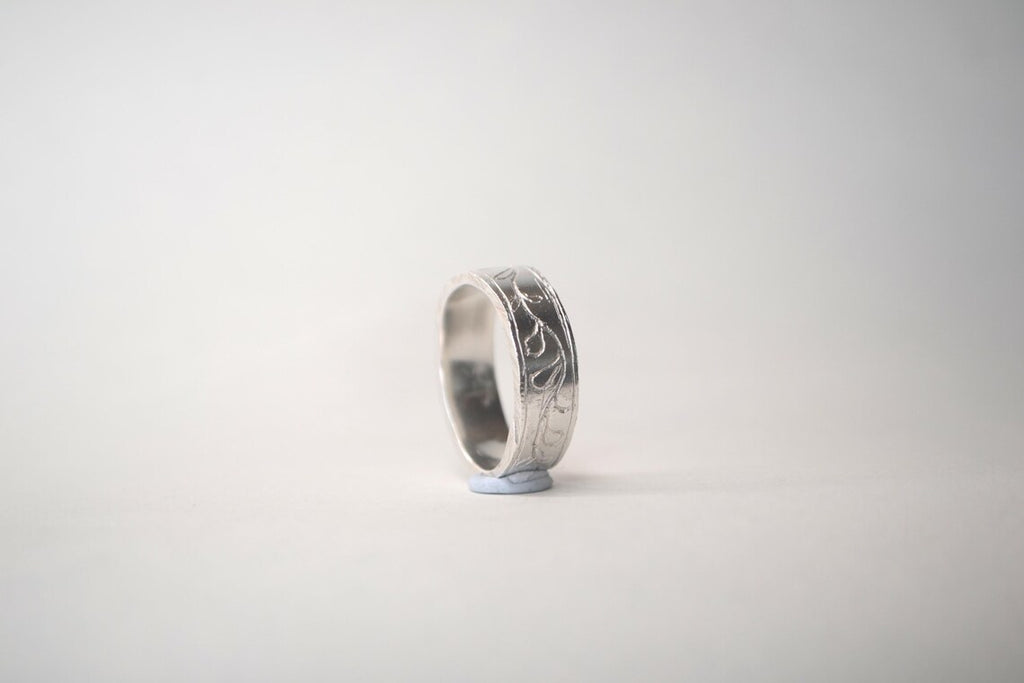 Vine Band | Posie Series | Sterling Silver