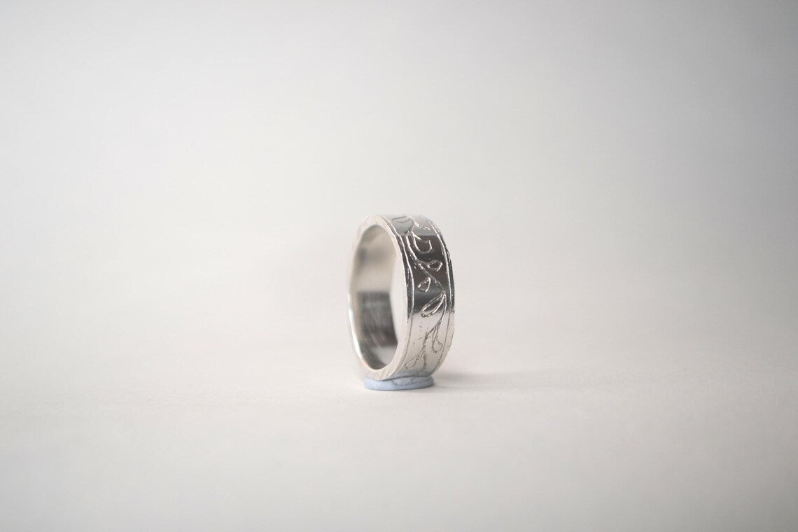 Vine Band | Posie Series | Sterling Silver